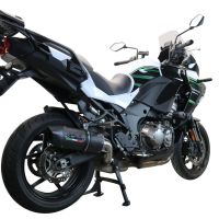 Escape compatível com Kawasaki Versys 1000 I.E. 2019-2020, Furore Evo4 Nero, Escape legal, homologado, silenciador com db killer removível e tubo de ligação específico 