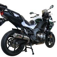Escape compatível com Kawasaki Versys 1000 I.E. 2019-2020, M3 Inox , Escape legal, homologado, silenciador com db killer removível e tubo de ligação específico 