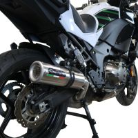 Escape compatível com Kawasaki Versys 1000 I.E. 2019-2020, M3 Inox , Escape legal, homologado, silenciador com db killer removível e tubo de ligação específico 