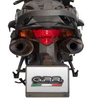 Escape compatível com Honda Vfr 800 V-Tec 2002-2013, Furore Nero, Par de silenciosos de escape homologadas, com db killer removível e tubos de ligação específicos 