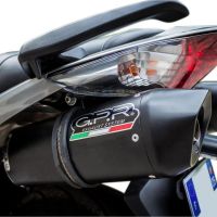 Escape compatível com Honda Vfr 800 V-Tec 2002-2013, Furore Nero, Par de silenciosos de escape homologadas, com db killer removível e tubos de ligação específicos 