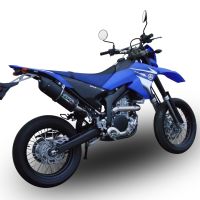 Escape compatível com Yamaha WR 250 X-R 2007-2019, Furore Nero, Escape legal, homologado, silenciador com db killer removível e tubo de ligação específico 