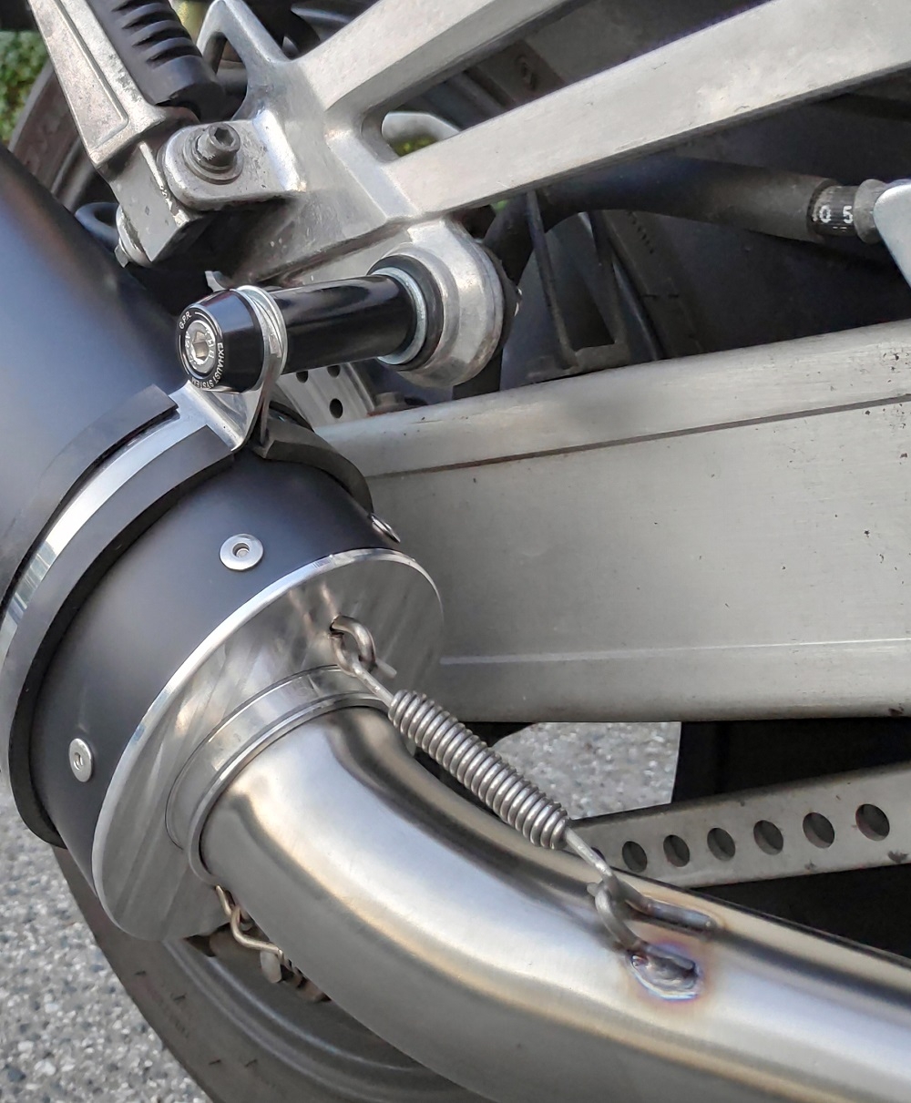 Escape compatível com Yamaha Xjr 1200 1995-1997, Furore Nero, Par de silenciosos de escape homologadas, com db killer removível e tubos de ligação específicos 