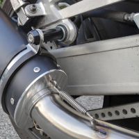 Escape compatível com Yamaha Xjr 1200 1995-1997, Furore Nero, Par de silenciosos de escape homologadas, com db killer removível e tubos de ligação específicos 