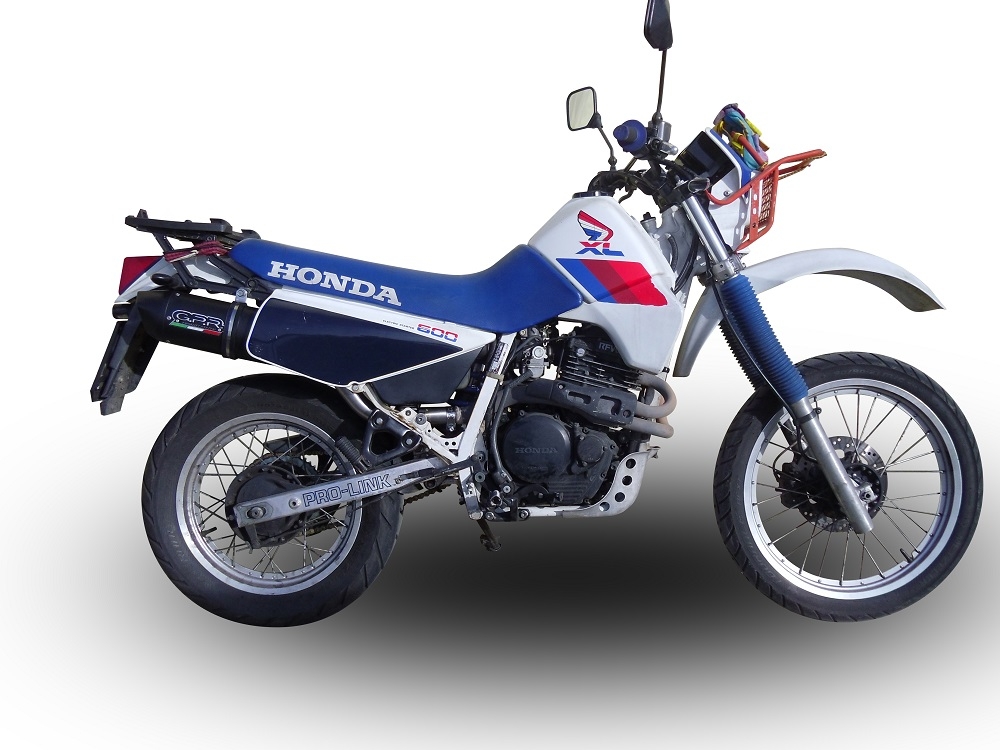 Escape compatível com Honda Xl 600 Lm-Rm 1985-1989, Furore Poppy, Escape legal, homologado, silenciador com db killer removível e tubo de ligação específico 