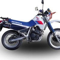 Escape compatível com Honda Xl 600 Lm-Rm 1985-1989, Furore Poppy, Escape legal, homologado, silenciador com db killer removível e tubo de ligação específico 