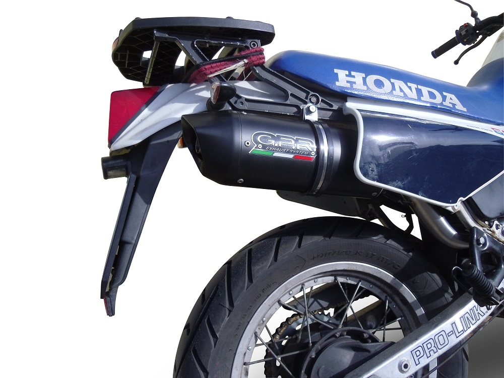 Escape compatível com Honda Xl 600 Lm-Rm 1985-1989, Furore Nero, Escape legal, homologado, silenciador com db killer removível e tubo de ligação específico 