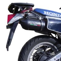 Escape compatível com Honda Xl 600 Lm-Rm 1985-1989, Furore Nero, Escape legal, homologado, silenciador com db killer removível e tubo de ligação específico 