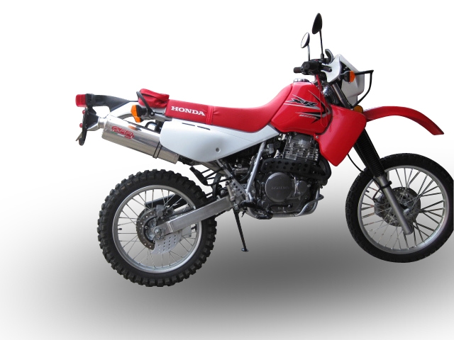 Escape compatível com Honda Xr 650 L 1993-2025, Trioval, Sistema de escapamento de corrida incluindo tubo de ligação específico com dbkiller 