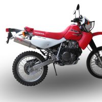 Escape compatível com Honda Xr 650 L 1993-2025, Trioval, Sistema de escapamento de corrida incluindo tubo de ligação específico com dbkiller 