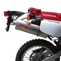 Escape compatível com Honda Xr 650 L 1993-2025, Trioval, Sistema de escapamento de corrida incluindo tubo de ligação específico com dbkiller 