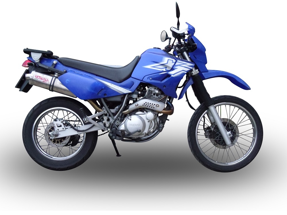 Escape compatível com Yamaha Xt 600 - E - K 1985-2002, Trioval, Escape legal, homologado, silenciador com db killer removível e tubo de ligação específico 