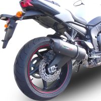 Escape compatível com Yamaha Fz.1 - Fazer 1000 2006-2014, Furore Nero, Escape legal, homologado, silenciador com db killer removível e tubo de ligação específico 