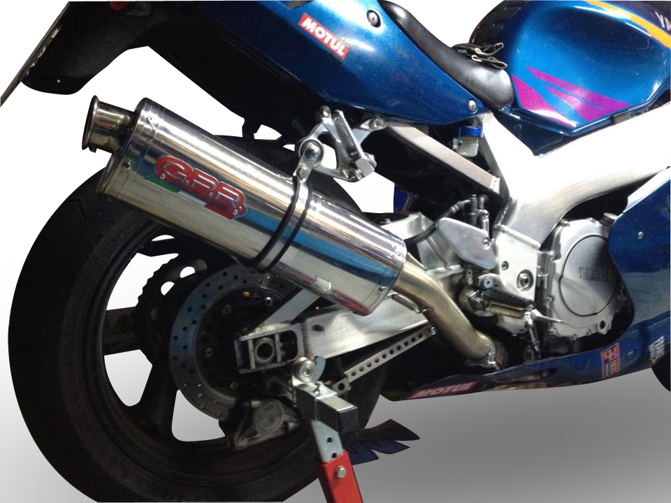 Escape compatível com Yamaha Yzf 750 1993-1998, Trioval, Escape legal, homologado, silenciador com db killer removível e tubo de ligação específico 