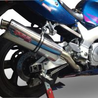 Escape compatível com Yamaha Yzf 750 1993-1998, Trioval, Escape legal, homologado, silenciador com db killer removível e tubo de ligação específico 