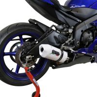 Escape compatível com Yamaha Yzf R6 2017-2025, Albus Evo4, Escape legal, homologado, silenciador com db killer removível e tubo de ligação específico 