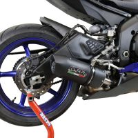 Escape compatível com Yamaha Yzf R6 2017-2025, Furore Nero, Sistema racing Silencioso com tubo de ligação 