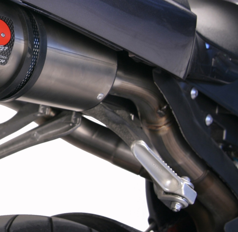 Escape compatível com Yamaha Yzf 1000 R1 2004-2006, Furore Nero, Par de silenciosos de escape homologadas, com db killer removível e tubos de ligação específicos 