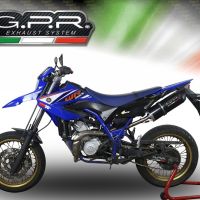 Escape compatível com Yamaha Wr 125 R 2009-2011, Furore Nero, Escape legal, homologado, silenciador com db killer removível e tubo de ligação específico 