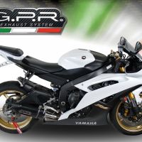 Escape compatível com Yamaha Yzf R6 2006-2020, Furore Nero, Escape legal, homologado, silenciador com db killer removível e tubo de ligação específico 