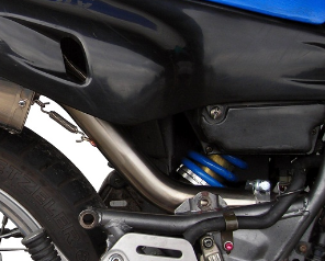 Escape compatível com Yamaha Xt 600 - E - K 1985-2002, Satinox , Escape legal, homologado, silenciador com db killer removível e tubo de ligação específico 