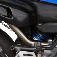 Escape compatível com Yamaha Xt 600 - E - K 1985-2002, Satinox , Escape legal, homologado, silenciador com db killer removível e tubo de ligação específico 