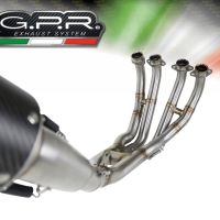 Escape compatível com Yamaha Yzf R6 2017-2024, M3 Titanium Natural, Escape Racing, linha completa, fornecido com coletor específico, artigo sem homologação 