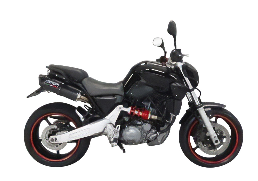GPR escape compatível com  Yamaha MT03 660 2006-2013, Furore Nero, Par de terminais de exaustão aprovados, com db killer removível, catalisadores e tubo de conexão específico 