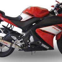 Escape compatível com Yamaha Yzf-R 125 2008-2013, Deeptone Inox, Sistema homologado,legal, linha completa, incluindo db killer removível mais coletor 