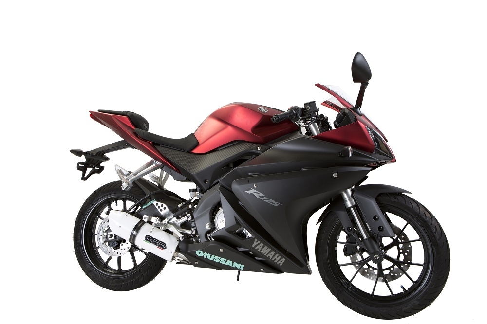 Escape compatível com Yamaha Yzf-R 125 2017-2018, Albus Ceramic, Escape completo, não legal para países da UE, com db killer removível 