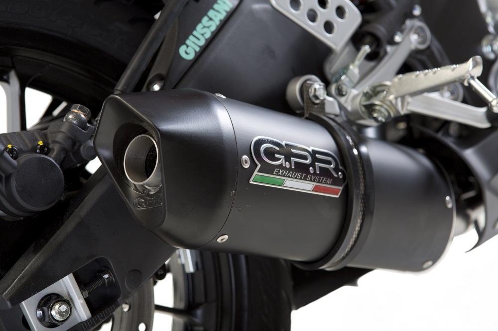 Escape compatível com Yamaha Yzf-R 125 2017-2018, Furore Evo4 Nero, Escape completo, não legal para países da UE, com db killer removível 