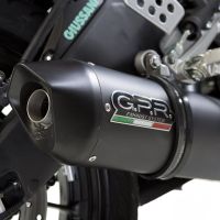Escape compatível com Yamaha Yzf-R 125 2017-2018, Furore Evo4 Nero, Escape completo, não legal para países da UE, com db killer removível 