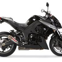 Escape compatível com Kawasaki Z 1000 Sx 2011-2016, Powercone Evo, Par de silenciosos de escape homologadas, com db killer removível e tubos de ligação específicos 