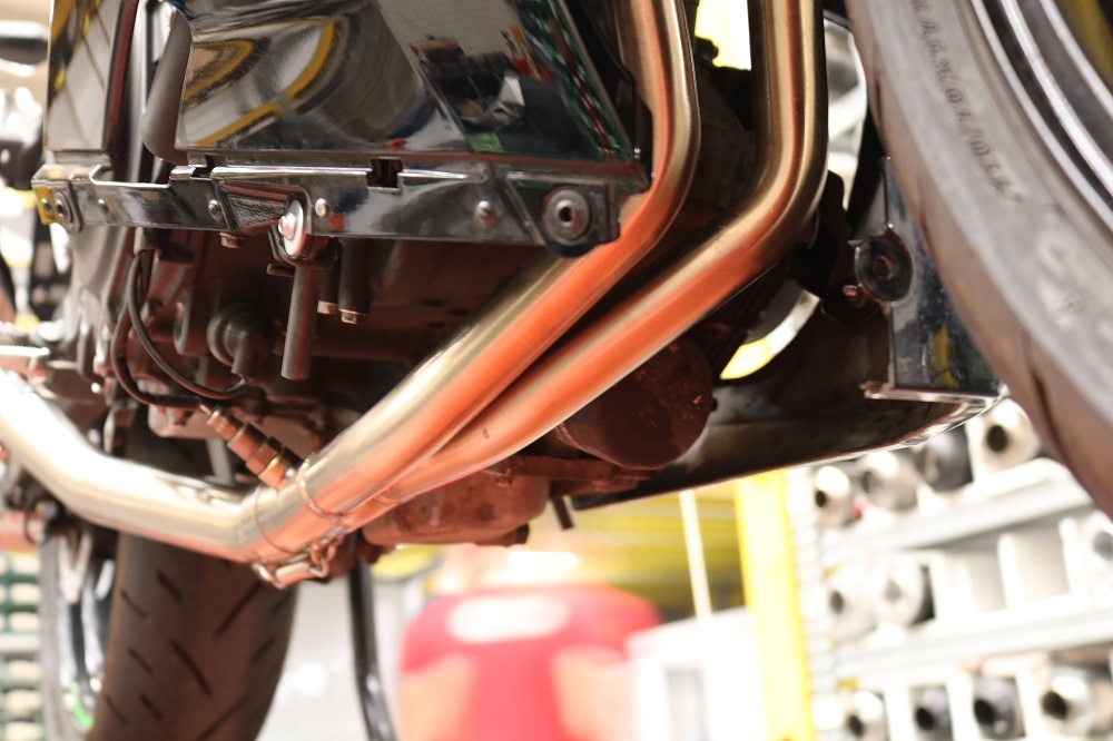 Escape compatível com Kawasaki Z 500 2023-2025, Decatalizzatore, Sistema racing Sistema de tubo para eliminar o catalisador 