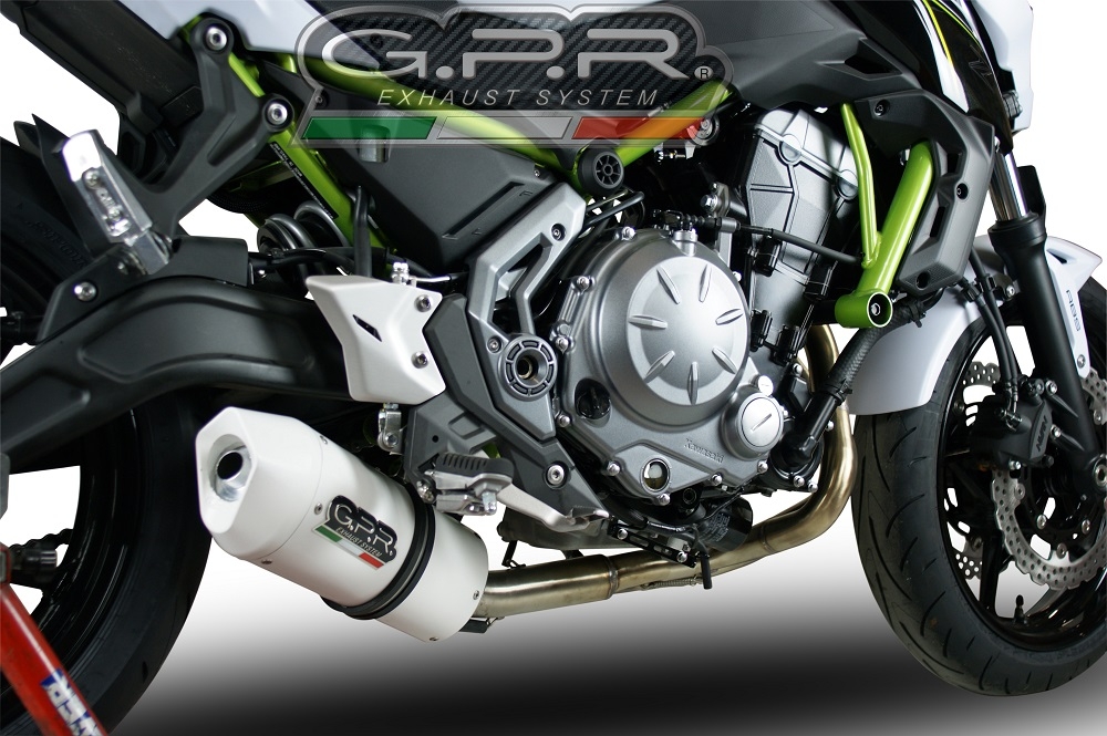 Escape compatível com Kawasaki Versys 650 2023-2024, Albus Ceramic, Escape completo, não legal para países da UE, com db killer removível 