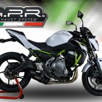 Escape compatível com Kawasaki Z 650 650 2023-2024, Furore Evo4 Nero, Escape completo, não legal para países da UE, com db killer removível 