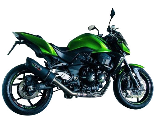 Escape compatível com Kawasaki Z 750 - S 2004-2006, Furore Nero, Escape legal, homologado, silenciador com db killer removível e tubo de ligação específico 