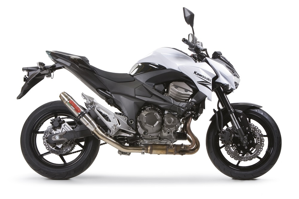 Escape compatível com Kawasaki Z 800 E 2009-2016, Deeptone Inox, Escape legal, homologado, silenciador com db killer removível e tubo de ligação específico 