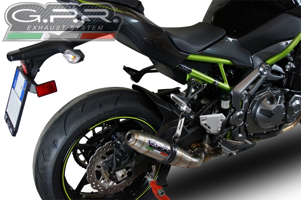 Escape compatível com Kawasaki Z 900 E 2017-2020, Deeptone Inox, Escape legal, homologado, silenciador com db killer removível e tubo de ligação específico 
