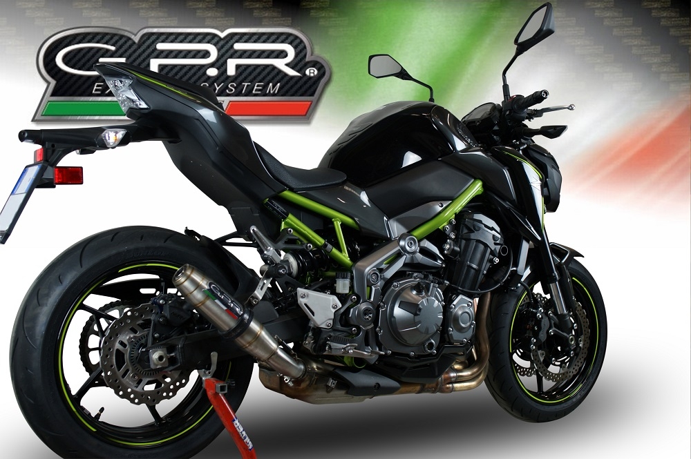 Escape compatível com Kawasaki Z 900 E 2017-2020, Deeptone Inox, Escape legal, homologado, silenciador com db killer removível e tubo de ligação específico 