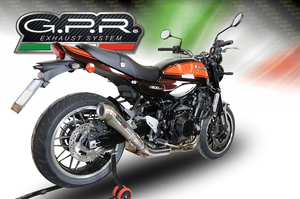 Escape compatível com Kawasaki Z 900 RS 2018-2020, Powercone Evo, Escape legal, homologado, silenciador com db killer removível e tubo de ligação específico 