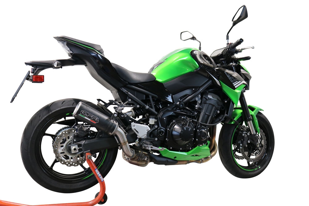 GPR escape compatível com  Kawasaki Z 900 2021-2024, M3 Black Titanium, Escape legal, homologado, silenciador com db killer removível e tubo de ligação específico 
