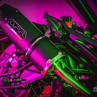 GPR escape compatível com  Zontes Gk 125 2022-2024, Furore Evo4 Nero, Sistema homologado com catalisador linha completa, silencioso mais coletor 