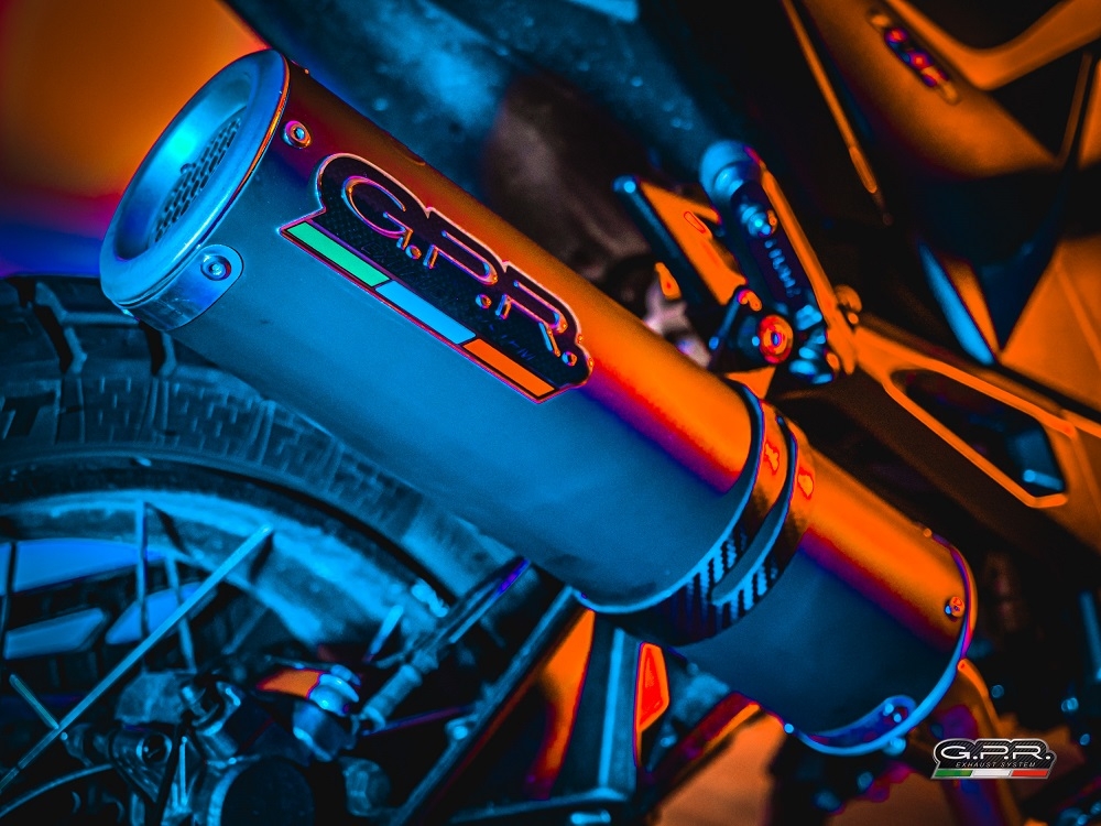 GPR escape compatível com  Zontes Zt 125 G1 - U - U1 - Z2 2020-2024, M3 Black Titanium, Sistema homologado com catalisador linha completa, silencioso mais coletor 