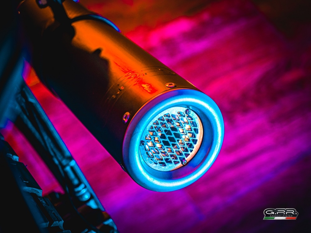GPR escape compatível com  Zontes Zt 125 G1 - U - U1 - Z2 2020-2024, M3 Black Titanium, Sistema homologado com catalisador linha completa, silencioso mais coletor 