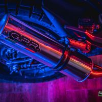 GPR escape compatível com  Zontes Zt 125 G1 - U - U1 - Z2 2020-2024, M3 Inox , Sistema homologado com catalisador linha completa, silencioso mais coletor 