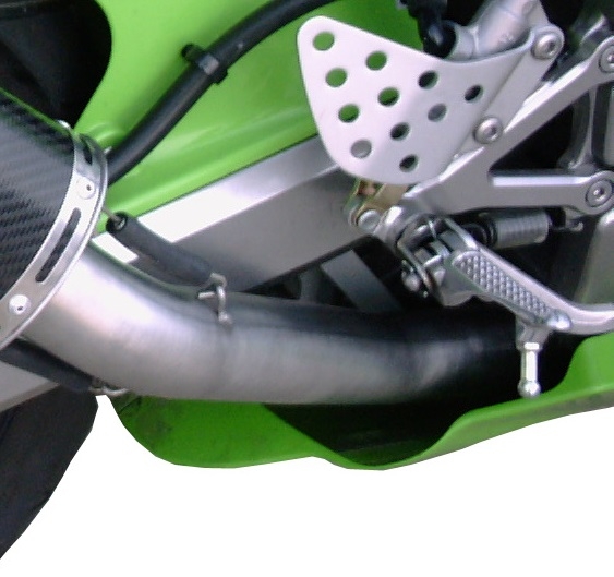 Escape compatível com Kawasaki Zx-6R 636 2003-2004, Furore Nero, Escape legal, homologado, silenciador com db killer removível e tubo de ligação específico 