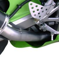 Escape compatível com Kawasaki Zx-6R 636 2003-2004, Furore Nero, Escape legal, homologado, silenciador com db killer removível e tubo de ligação específico 
