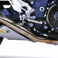 Escape compatível com Kawasaki Zzr 1400 2006-2007, Furore Nero, Par de silenciosos de escape homologadas, com db killer removível e tubos de ligação específicos 