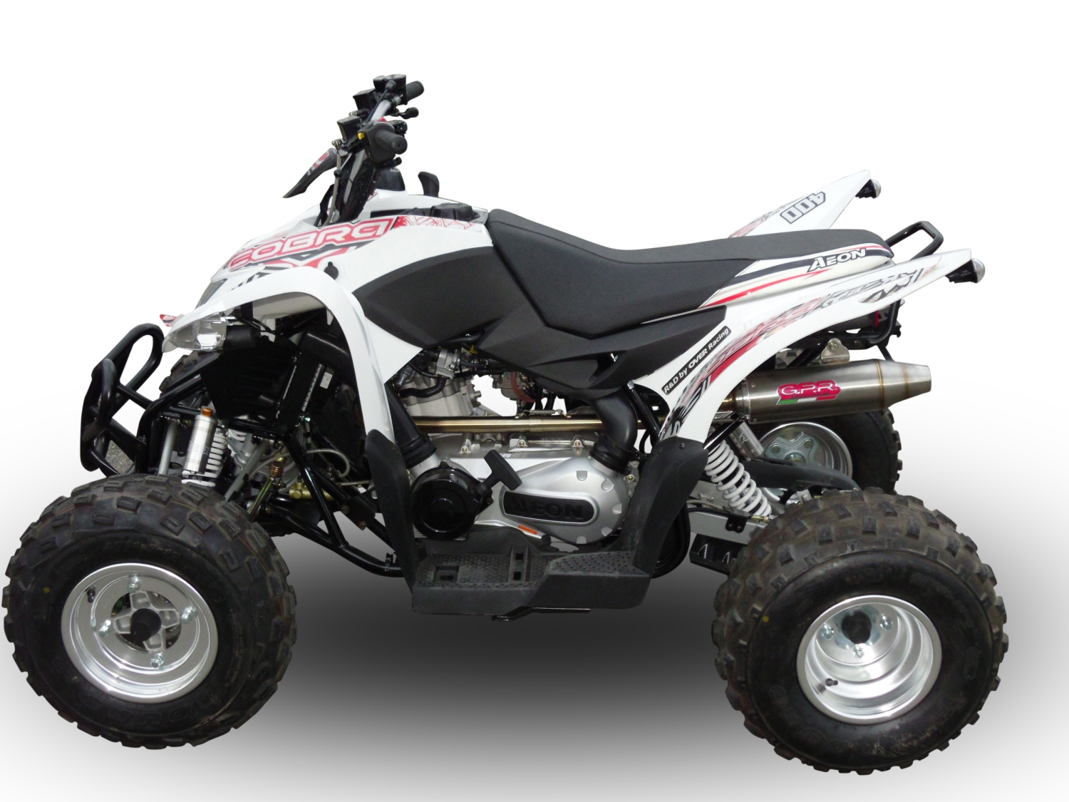 Escape compatível com Aeon Cobra 400 2017-2020, Deeptone Atv, Sistema homologado,legal, linha completa, incluindo db killer removível mais coletor 